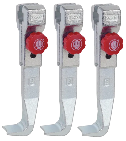 KUKKO 3-202-S 3 schnellverstellbare Standard-Abzugshaken (Satz)