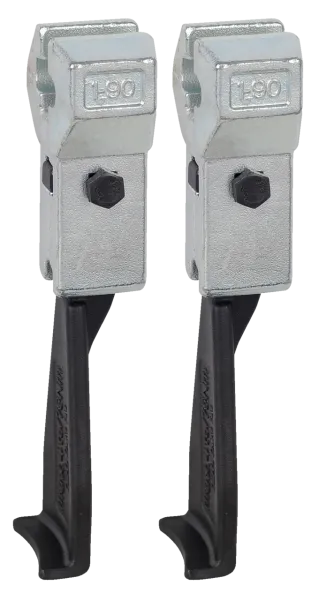 KUKKO 3-301-P Schmale Abzugshaken (Paar, Spanntiefe 300 mm)