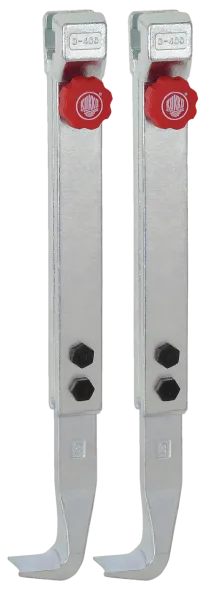 KUKKO 3-402-P Schnellverstellbare Standard-Abzugshaken (Paar, Spanntiefe 400 mm)
