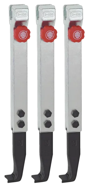 KUKKO 3-403-S 3 schmale, schnellverstellbare Abzugshaken (Satz)