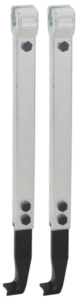 KUKKO 3-501-P Schmale Abzugshaken (Paar, Spanntiefe 500 mm)