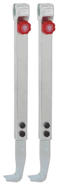KUKKO 3-502-P Schnellverstellbare Standard-Abzugshaken (Paar, Spanntiefe 500 mm)