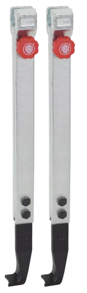 KUKKO 3-503-P Schmale, schnellverstellbare Standard-Abzugshaken (Paar, Spanntiefe 500 mm)