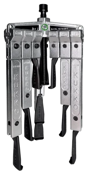 KUKKO 30-10-SP-T 3-armiger Universal-Abzieher 120 x 100 mm mit extrem schmalen Abzugshaken im Satz