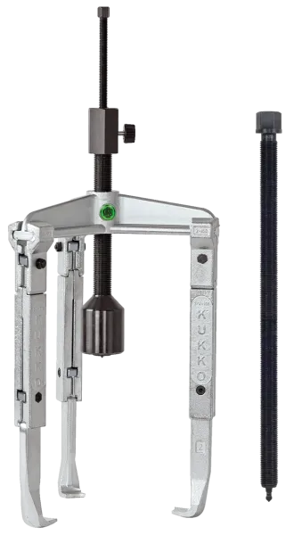 KUKKO 30-2-3-B 3-armiger Universal-Abzieher 160 x 300 mm mit verstellbaren, verlängerten Abzugshaken und fetthydraulischer Spindel