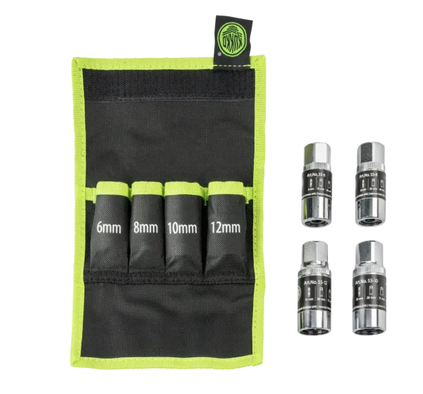 KUKKO 53-A Stehbolzen-Ausdreher-Set für schmale Platzverhältnisse Ø 6, 8, 10, 12 mm