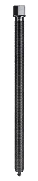 KUKKO 637600 Mechanische Druckspindel Ø 37,897 mm für Spindelgewinde 1.1/8", 600 mm Länge, 6,9 mm Gewinde