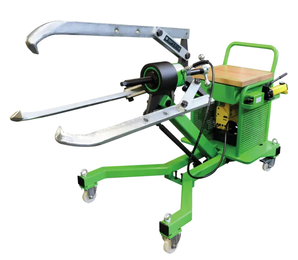 KUKKO Goliath-556 Mobiler Hydraulik-Abzieher "GOLIATH" 50 t montiert mit 3-armigem Abzieher 1200 x 700 mm