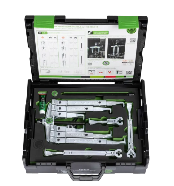KUKKO K-2030-10 2-/3-armiger Universal-Abzieher-Satz 100/200/250 mm