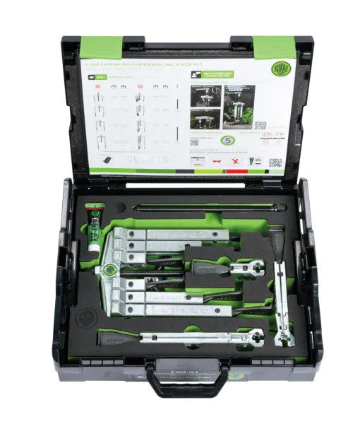 KUKKO K-2030-10-S 2-/3-armiger Universal-Abzieher-Satz mit schmalen Abzugshaken (20-10-S, 614250, 30-10-T, 1-191-S, 1-251-S)