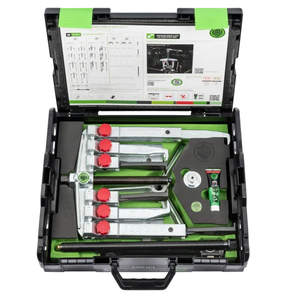 KUKKO K-2030-20+S 2-/3-armiger Universal-Abzieher-Satz mit zwei Abzugshakentypen