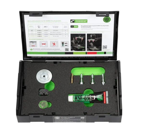 KUKKO K-600-A Wechseldruckstück-Set Ø 20, 32, 41 mm (M12 - M14)
