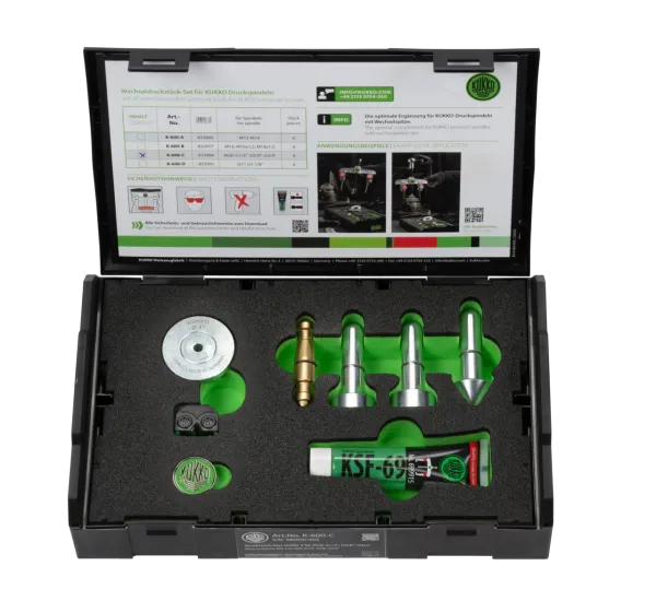 KUKKO K-600-C Wechseldruckstück-Set Ø 20, 32, 41 mm (M20 - G3/4")