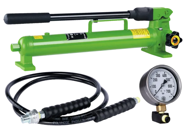 KUKKO YHP-325 Handpumpe mit Schlauch, Manometer