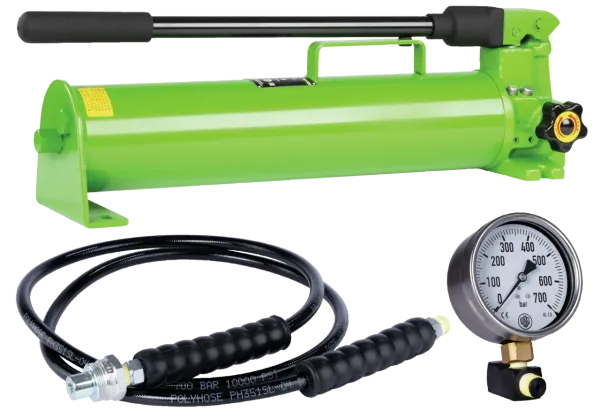 KUKKO YHP-425 Handpumpe mit Schlauch, Manometer