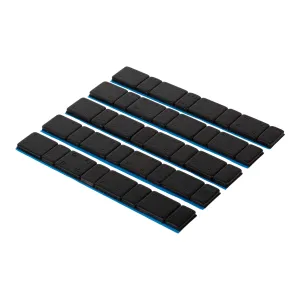 Adhesive weight 4 x 5 / 10 gram 100 pcs 6kg black coated