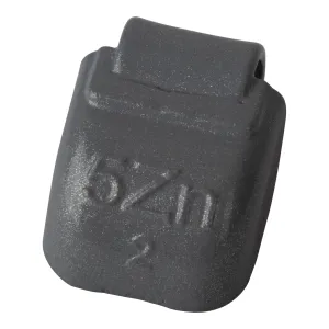 Wheel weight zinc 5gr steel rim gray 100pcs