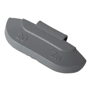 Wheel weight zinc 20gr steel rim gray 100pcs