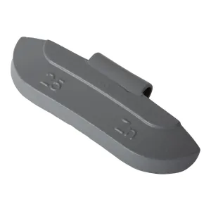 Wheel weight zinc 25gr steel rim gray 100pcs