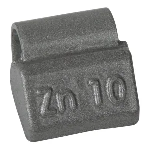 Wheel weight zinc 10gr alu rim gray 100pcs