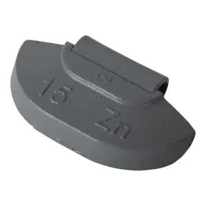 Wheel weight zinc 15gr steel rim gray 100pcs