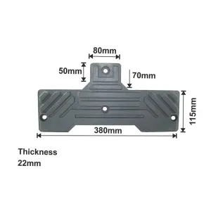 Bright bead breaking rubber pad