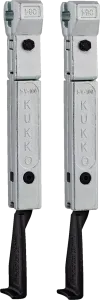 KUKKO 1-191-P Schmale Abzugshaken (Paar, Spanntiefe 200 mm)