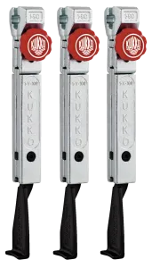 KUKKO 1-193-S 3 schmale, schnellverstellbare Abzugshaken (Satz)