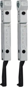 KUKKO 1-194-P Extrem schmale Abzugshaken (Paar, Spanntiefe 200 mm)