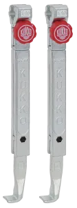 KUKKO 1-252-P Schnellverstellbare Standard-Abzugshaken (Paar, Spanntiefe 250 mm)