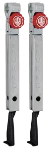 KUKKO 1-253-P Schmale, schnellverstellbare Standard-Abzugshaken (Paar, Spanntiefe 250 mm)