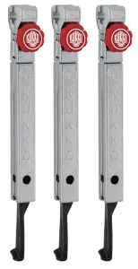 KUKKO 1-255-S Extrem schmale, schnellverstellbare Abzugshaken (Satz, Spanntiefe 250 mm)