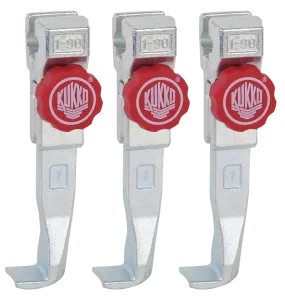 KUKKO 1-92-S Schnellverstellung Standard-Abzugshaken (Satz, Spanntiefe 100 mm)