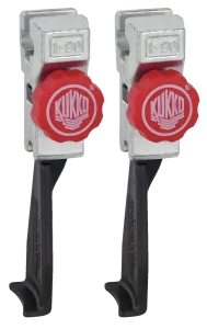 KUKKO 1-93-P Schmale, schnellverstellbare Standard-Abzugshaken (Paar, Spanntiefe 100 mm)