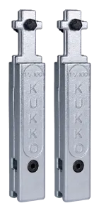 KUKKO 1-V-100-P Abzugshaken-Verlängerungen (Paar, 100 mm Verlängerung)