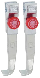 KUKKO 2-152-P Schnellverstellbare Standard-Abzugshaken (Paar, Spanntiefe 150 mm)