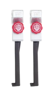 KUKKO 2-153-P Schmale, schnellverstellbare Standard-Abzugshaken (Paar, Spanntiefe 150 mm)