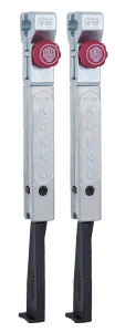 KUKKO 2-303-P Schmale, schnellverstellbare Standard-Abzugshaken (Paar, Spanntiefe 300 mm)
