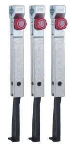 KUKKO 2-303-S 3 schmale, schnellverstellbare Abzugshaken (Satz)