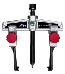 KUKKO 20-10+S 2-armiger Universal-Abzieher 120 x 100 mm mit schmalen, schnellverstellbaren Abzugshaken