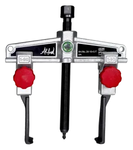 KUKKO 20-10+S-T 2-armiger Universal-Abzieher 120 x 100 mm mit extrem schmalen, schnellverstellbaren Abzugshaken