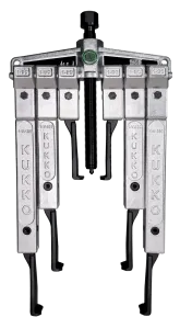 KUKKO 20-10-SP-T 2-armiger Universal-Abzieher 120 x 100 mm mit extrem schmalen Abzugshaken im Satz