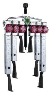KUKKO 20-30+SP 2-armiger Universal-Abzieher mit schmalen, schnellverstellbaren Abzugshaken im Set