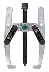 KUKKO 205-01 Schwerer 2-armiger einstellbarer Abzieher. 150 x 150 mm mit pendelnden und höhenverstellbaren Abzugshaken