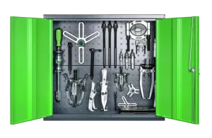 KUKKO 224-676 Werkzeugschrank mit Abzieher-Satz 49-teilig