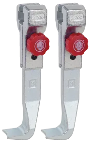 KUKKO 3-202-P Schnellverstellbare Standard-Abzugshaken (Paar, Spanntiefe 200 mm)