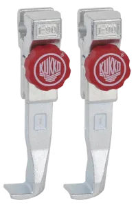 KUKKO 3-302-P Schnellverstellbare Standard-Abzugshaken (Paar, Spanntiefe 300 mm)