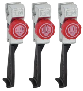 KUKKO 3-303-S 3 schmale, schnellverstellbare Abzugshaken (Satz)