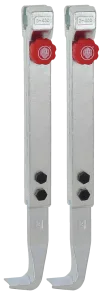 KUKKO 3-402-P Schnellverstellbare Standard-Abzugshaken (Paar, Spanntiefe 400 mm)
