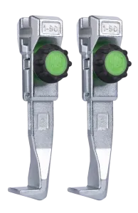 KUKKO 3-402-Px Schnellverstellung Standard-Abzugshaken (Paar, Spanntiefe 400 mm)